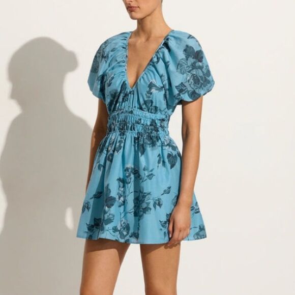 Faithfull the Brand Salone Mini Dress Cierra Floral - Picture 1 of 9